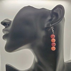 Semi Precious Gemstone Beaded Earrings